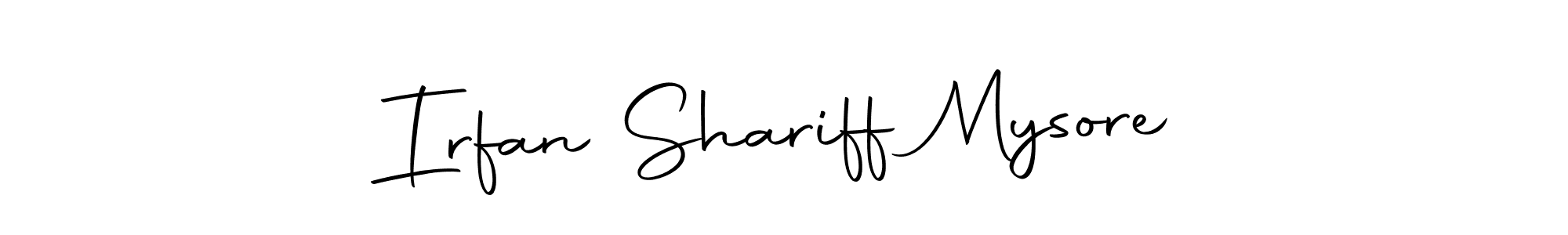 How to make Irfan Shariff Mysore signature? Autography-DOLnW is a professional autograph style. Create handwritten signature for Irfan Shariff Mysore name. Irfan Shariff Mysore signature style 10 images and pictures png