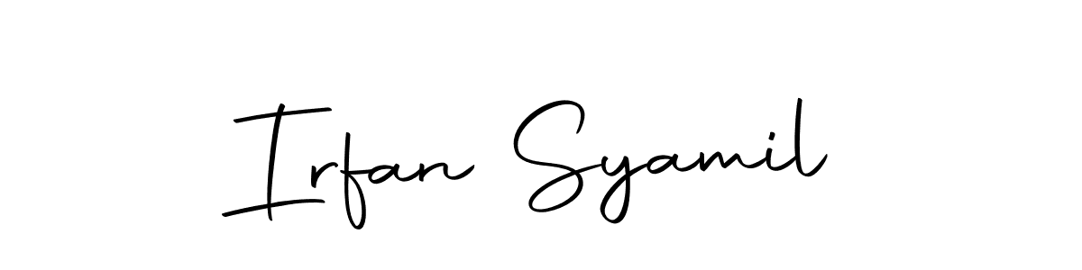 if you are searching for the best signature style for your name Irfan Syamil. so please give up your signature search. here we have designed multiple signature styles  using Autography-DOLnW. Irfan Syamil signature style 10 images and pictures png