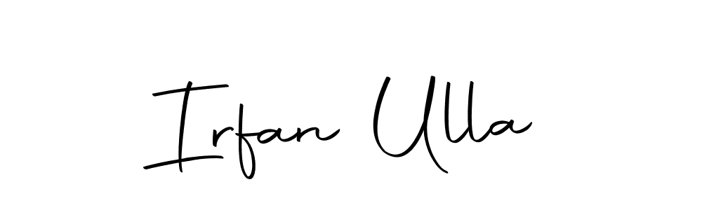 You can use this online signature creator to create a handwritten signature for the name Irfan Ulla. This is the best online autograph maker. Irfan Ulla signature style 10 images and pictures png