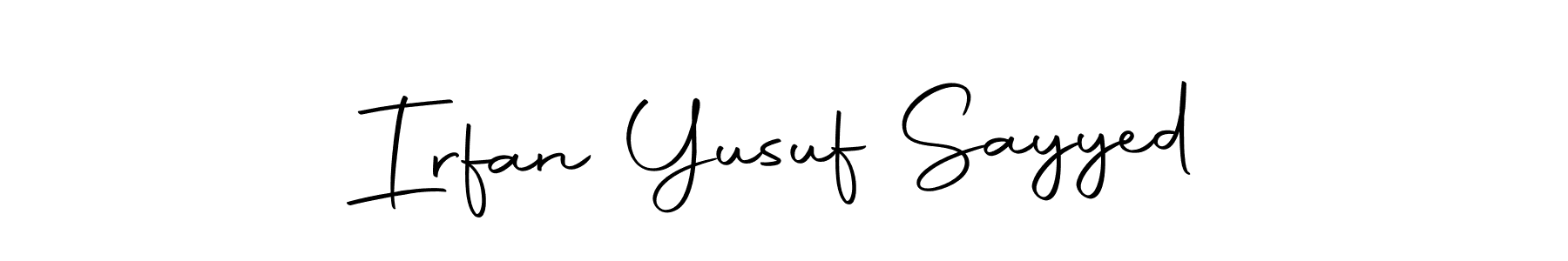 Make a beautiful signature design for name Irfan Yusuf Sayyed. With this signature (Autography-DOLnW) style, you can create a handwritten signature for free. Irfan Yusuf Sayyed signature style 10 images and pictures png