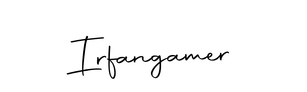 Create a beautiful signature design for name Irfangamer. With this signature (Autography-DOLnW) fonts, you can make a handwritten signature for free. Irfangamer signature style 10 images and pictures png