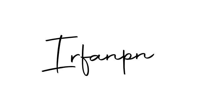 Use a signature maker to create a handwritten signature online. With this signature software, you can design (Autography-DOLnW) your own signature for name Irfanpn. Irfanpn signature style 10 images and pictures png