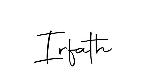 Also You can easily find your signature by using the search form. We will create Irfath name handwritten signature images for you free of cost using Autography-DOLnW sign style. Irfath signature style 10 images and pictures png