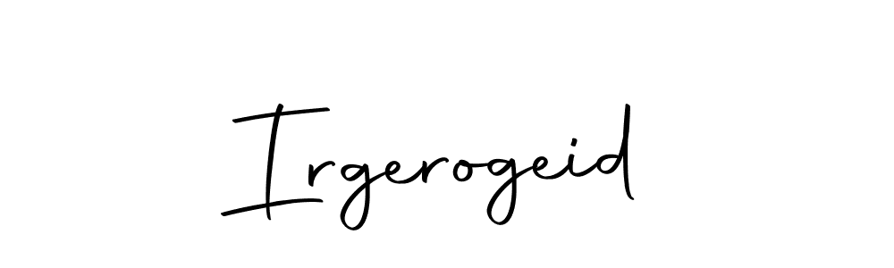 Irgerogeid stylish signature style. Best Handwritten Sign (Autography-DOLnW) for my name. Handwritten Signature Collection Ideas for my name Irgerogeid. Irgerogeid signature style 10 images and pictures png