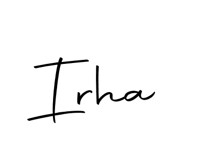 How to make Irha name signature. Use Autography-DOLnW style for creating short signs online. This is the latest handwritten sign. Irha signature style 10 images and pictures png