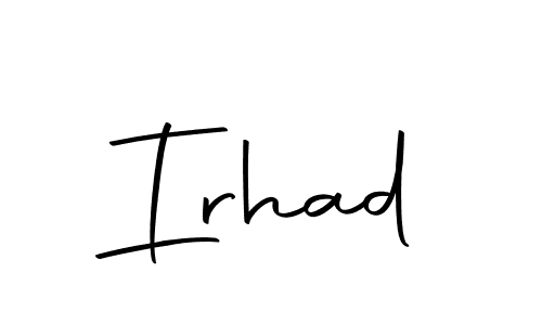 Make a beautiful signature design for name Irhad. With this signature (Autography-DOLnW) style, you can create a handwritten signature for free. Irhad signature style 10 images and pictures png