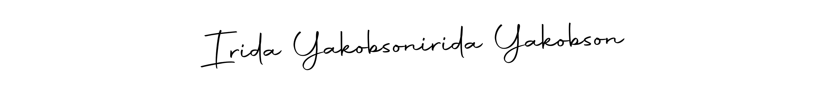 Make a beautiful signature design for name Irida Yakobsonirida Yakobson. Use this online signature maker to create a handwritten signature for free. Irida Yakobsonirida Yakobson signature style 10 images and pictures png