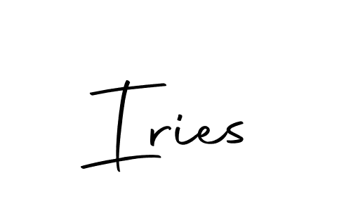 How to make Iries name signature. Use Autography-DOLnW style for creating short signs online. This is the latest handwritten sign. Iries signature style 10 images and pictures png