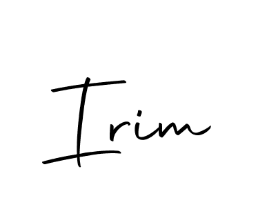 Make a beautiful signature design for name Irim. With this signature (Autography-DOLnW) style, you can create a handwritten signature for free. Irim signature style 10 images and pictures png