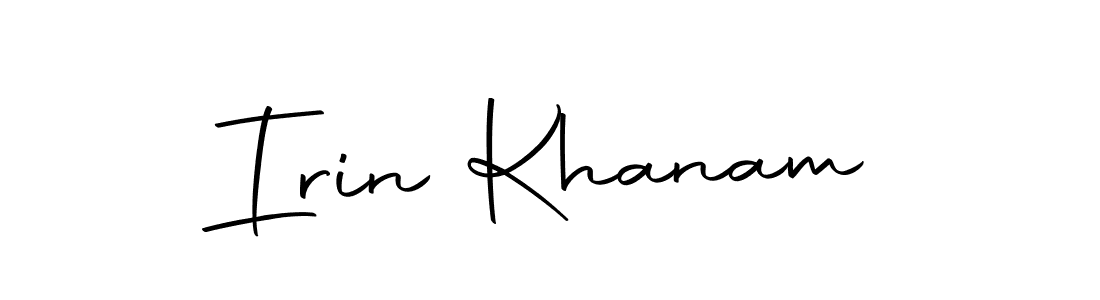 The best way (Autography-DOLnW) to make a short signature is to pick only two or three words in your name. The name Irin Khanam include a total of six letters. For converting this name. Irin Khanam signature style 10 images and pictures png