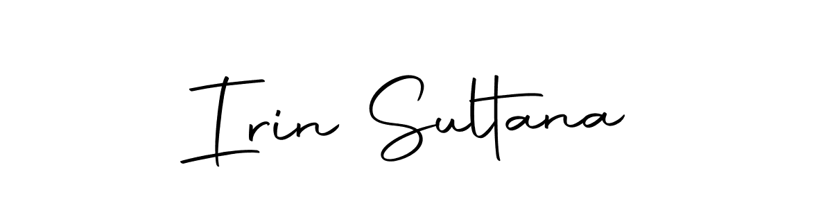 The best way (Autography-DOLnW) to make a short signature is to pick only two or three words in your name. The name Irin Sultana include a total of six letters. For converting this name. Irin Sultana signature style 10 images and pictures png