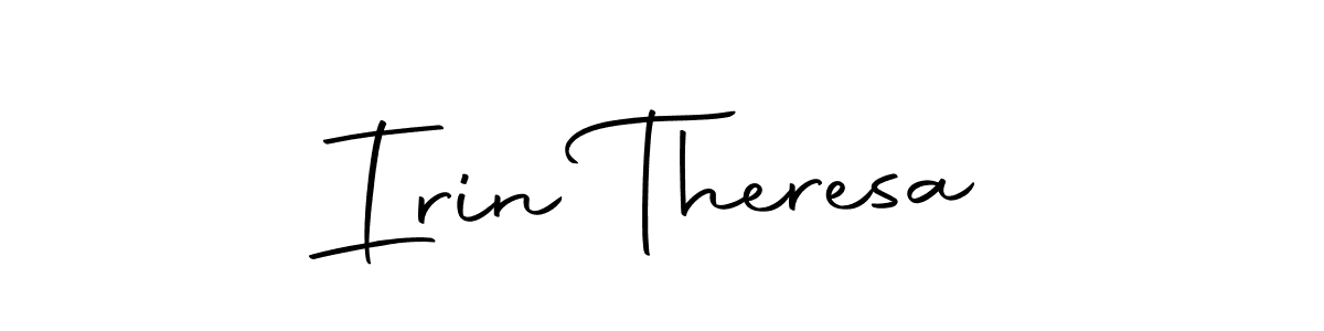 Create a beautiful signature design for name Irin Theresa. With this signature (Autography-DOLnW) fonts, you can make a handwritten signature for free. Irin Theresa signature style 10 images and pictures png