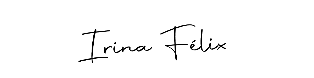 Make a short Irina Félix signature style. Manage your documents anywhere anytime using Autography-DOLnW. Create and add eSignatures, submit forms, share and send files easily. Irina Félix signature style 10 images and pictures png