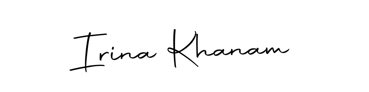 Make a beautiful signature design for name Irina Khanam. Use this online signature maker to create a handwritten signature for free. Irina Khanam signature style 10 images and pictures png