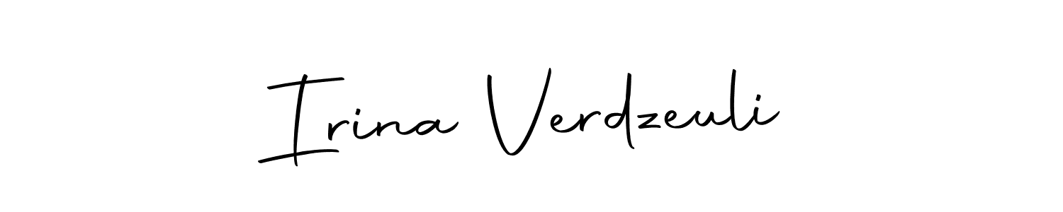 Make a beautiful signature design for name Irina Verdzeuli. Use this online signature maker to create a handwritten signature for free. Irina Verdzeuli signature style 10 images and pictures png