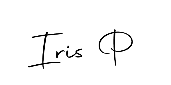 Create a beautiful signature design for name Iris P. With this signature (Autography-DOLnW) fonts, you can make a handwritten signature for free. Iris P signature style 10 images and pictures png