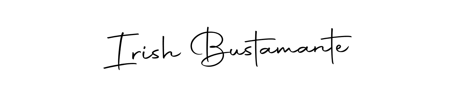 Create a beautiful signature design for name Irish Bustamante. With this signature (Autography-DOLnW) fonts, you can make a handwritten signature for free. Irish Bustamante signature style 10 images and pictures png