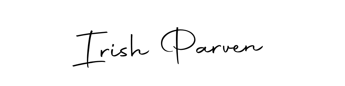 Design your own signature with our free online signature maker. With this signature software, you can create a handwritten (Autography-DOLnW) signature for name Irish Parven. Irish Parven signature style 10 images and pictures png