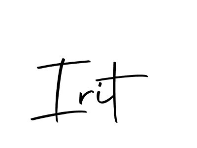 How to make Irit name signature. Use Autography-DOLnW style for creating short signs online. This is the latest handwritten sign. Irit signature style 10 images and pictures png