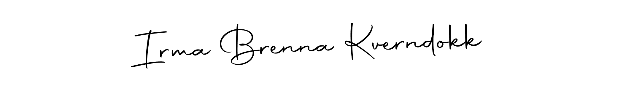 Make a beautiful signature design for name Irma Brenna Kverndokk. Use this online signature maker to create a handwritten signature for free. Irma Brenna Kverndokk signature style 10 images and pictures png