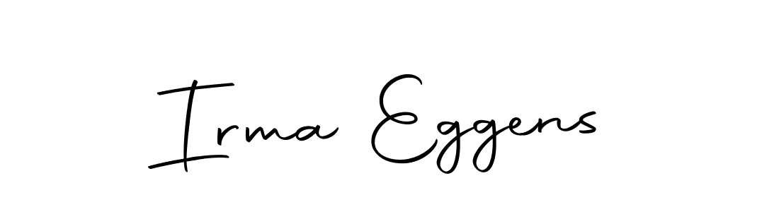 How to make Irma Eggens name signature. Use Autography-DOLnW style for creating short signs online. This is the latest handwritten sign. Irma Eggens signature style 10 images and pictures png
