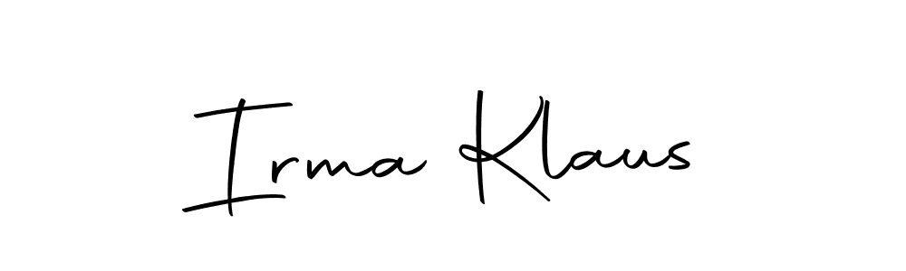 Make a beautiful signature design for name Irma Klaus. Use this online signature maker to create a handwritten signature for free. Irma Klaus signature style 10 images and pictures png