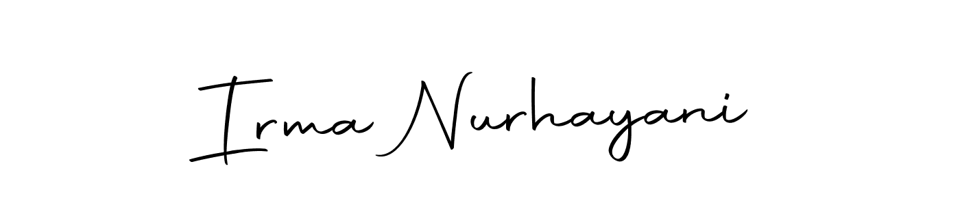 Make a beautiful signature design for name Irma Nurhayani. With this signature (Autography-DOLnW) style, you can create a handwritten signature for free. Irma Nurhayani signature style 10 images and pictures png