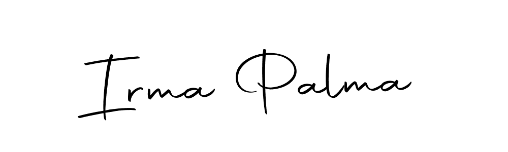 How to make Irma Palma name signature. Use Autography-DOLnW style for creating short signs online. This is the latest handwritten sign. Irma Palma signature style 10 images and pictures png