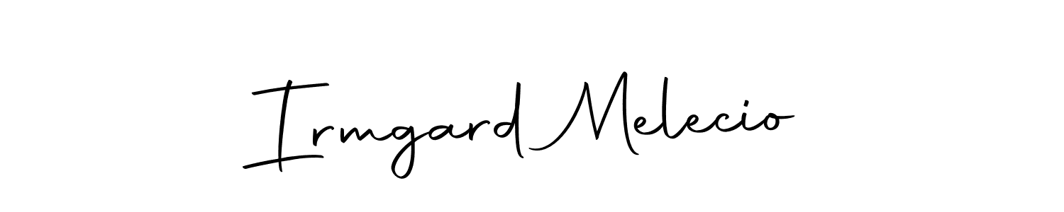 Create a beautiful signature design for name Irmgard Melecio. With this signature (Autography-DOLnW) fonts, you can make a handwritten signature for free. Irmgard Melecio signature style 10 images and pictures png