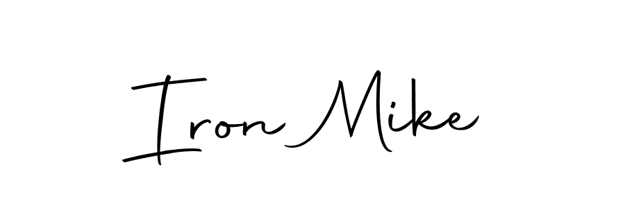 Make a beautiful signature design for name Iron Mike. With this signature (Autography-DOLnW) style, you can create a handwritten signature for free. Iron Mike signature style 10 images and pictures png