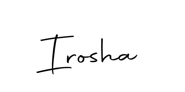 Create a beautiful signature design for name Irosha. With this signature (Autography-DOLnW) fonts, you can make a handwritten signature for free. Irosha signature style 10 images and pictures png