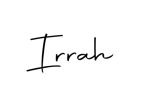 The best way (Autography-DOLnW) to make a short signature is to pick only two or three words in your name. The name Irrah include a total of six letters. For converting this name. Irrah signature style 10 images and pictures png