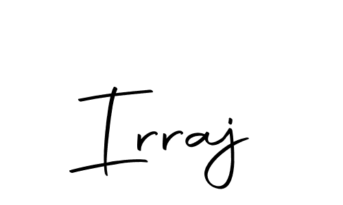 You can use this online signature creator to create a handwritten signature for the name Irraj. This is the best online autograph maker. Irraj signature style 10 images and pictures png