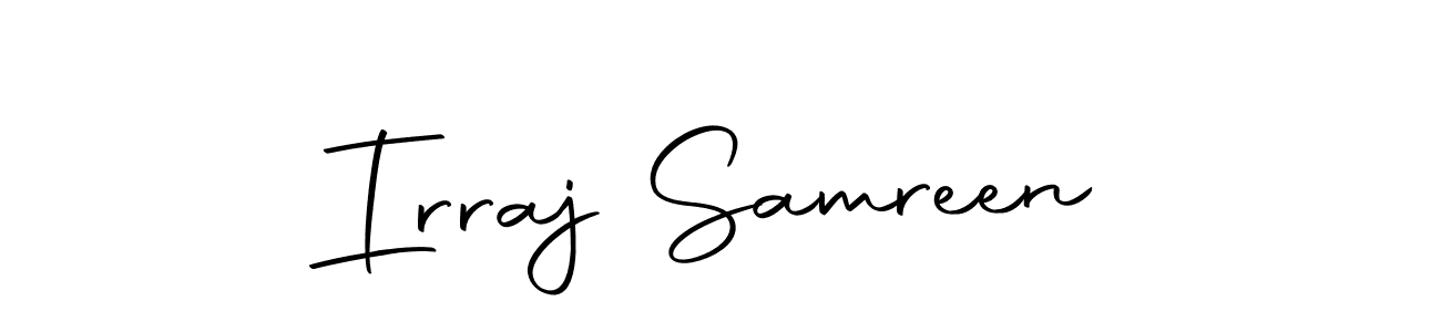 It looks lik you need a new signature style for name Irraj Samreen. Design unique handwritten (Autography-DOLnW) signature with our free signature maker in just a few clicks. Irraj Samreen signature style 10 images and pictures png