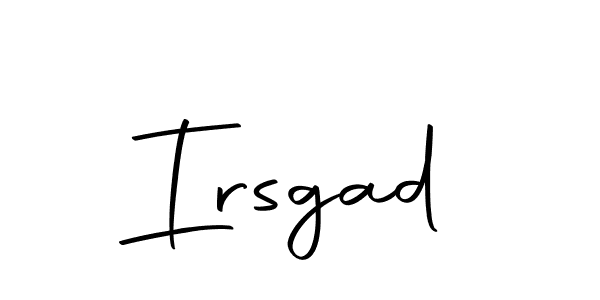 Irsgad stylish signature style. Best Handwritten Sign (Autography-DOLnW) for my name. Handwritten Signature Collection Ideas for my name Irsgad. Irsgad signature style 10 images and pictures png