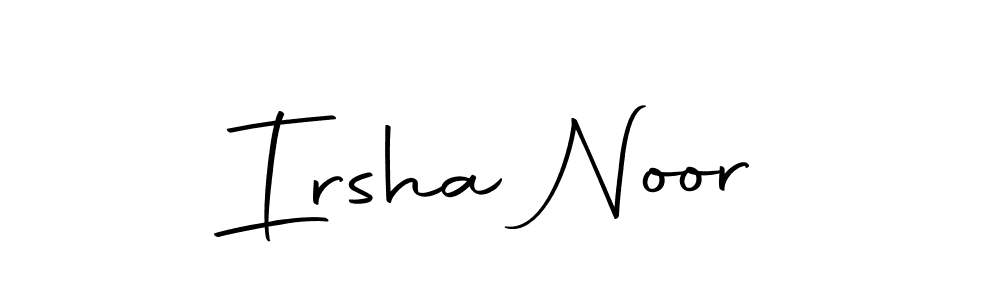 How to make Irsha Noor signature? Autography-DOLnW is a professional autograph style. Create handwritten signature for Irsha Noor name. Irsha Noor signature style 10 images and pictures png