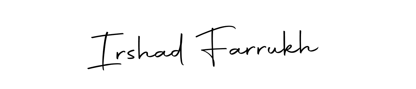 Make a beautiful signature design for name Irshad Farrukh. With this signature (Autography-DOLnW) style, you can create a handwritten signature for free. Irshad Farrukh signature style 10 images and pictures png
