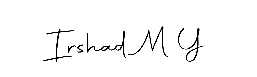 Make a beautiful signature design for name Irshad M Y. With this signature (Autography-DOLnW) style, you can create a handwritten signature for free. Irshad M Y signature style 10 images and pictures png