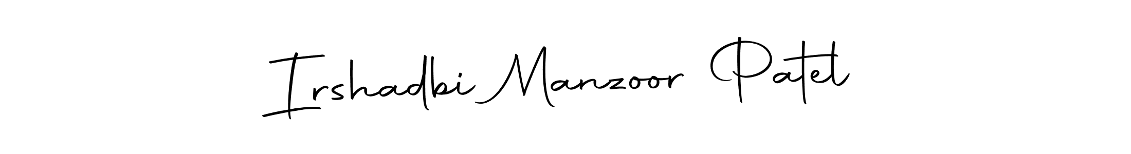 This is the best signature style for the Irshadbi Manzoor Patel name. Also you like these signature font (Autography-DOLnW). Mix name signature. Irshadbi Manzoor Patel signature style 10 images and pictures png