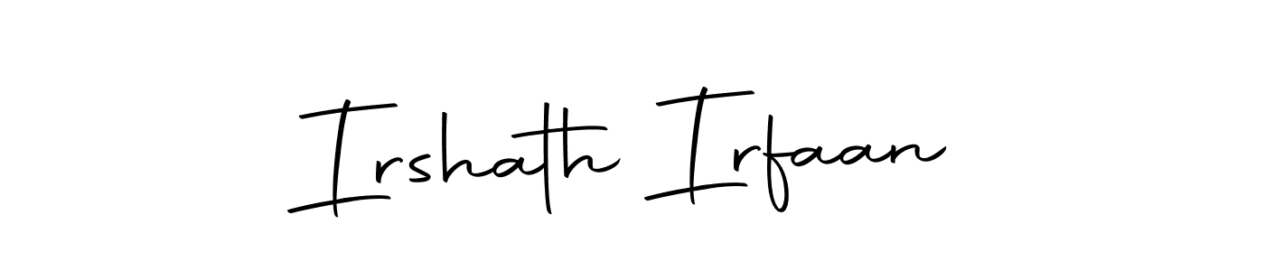 Also we have Irshath Irfaan name is the best signature style. Create professional handwritten signature collection using Autography-DOLnW autograph style. Irshath Irfaan signature style 10 images and pictures png