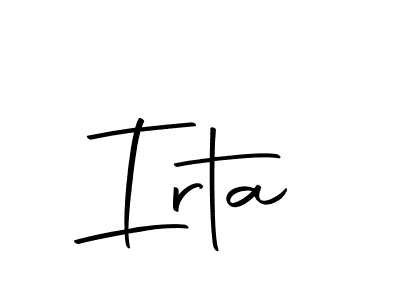 if you are searching for the best signature style for your name Irta. so please give up your signature search. here we have designed multiple signature styles  using Autography-DOLnW. Irta signature style 10 images and pictures png