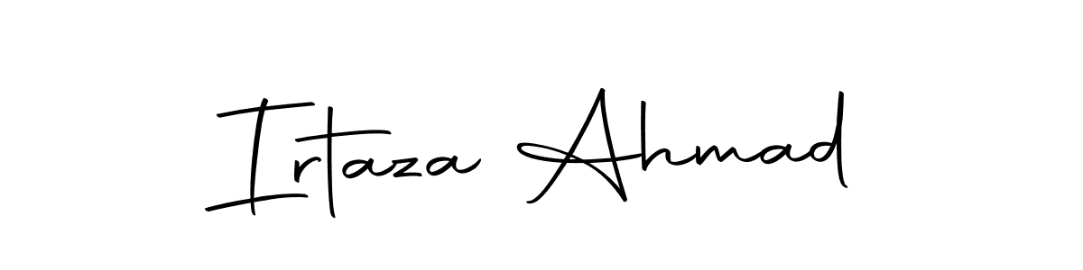 Create a beautiful signature design for name Irtaza Ahmad. With this signature (Autography-DOLnW) fonts, you can make a handwritten signature for free. Irtaza Ahmad signature style 10 images and pictures png