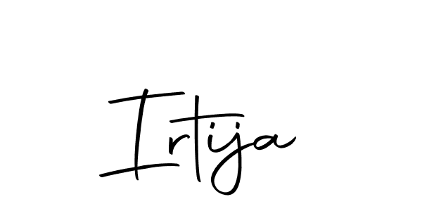 Make a beautiful signature design for name Irtija. Use this online signature maker to create a handwritten signature for free. Irtija signature style 10 images and pictures png