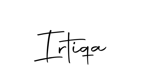 Create a beautiful signature design for name Irtiqa. With this signature (Autography-DOLnW) fonts, you can make a handwritten signature for free. Irtiqa signature style 10 images and pictures png