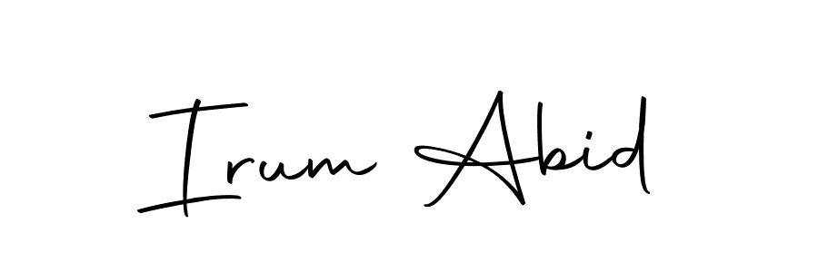 It looks lik you need a new signature style for name Irum Abid. Design unique handwritten (Autography-DOLnW) signature with our free signature maker in just a few clicks. Irum Abid signature style 10 images and pictures png