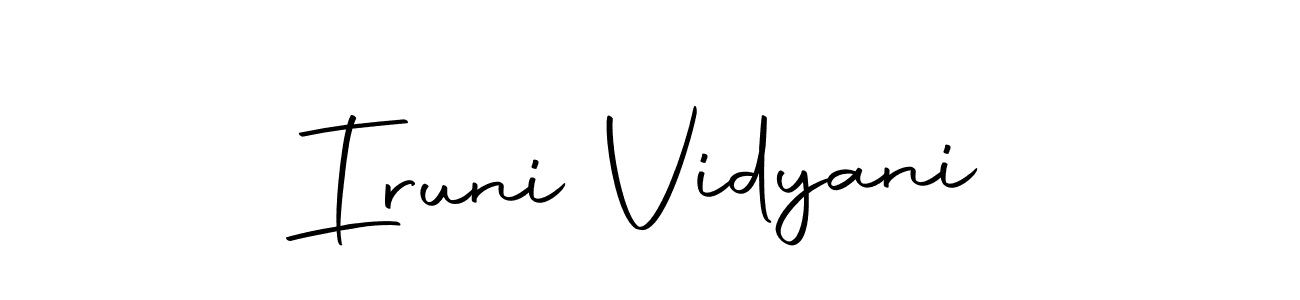 Also we have Iruni Vidyani name is the best signature style. Create professional handwritten signature collection using Autography-DOLnW autograph style. Iruni Vidyani signature style 10 images and pictures png