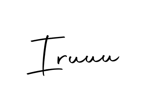 Similarly Autography-DOLnW is the best handwritten signature design. Signature creator online .You can use it as an online autograph creator for name Iruuu. Iruuu signature style 10 images and pictures png