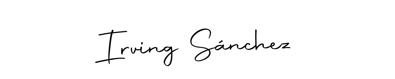 You can use this online signature creator to create a handwritten signature for the name Irving Sánchez. This is the best online autograph maker. Irving Sánchez signature style 10 images and pictures png