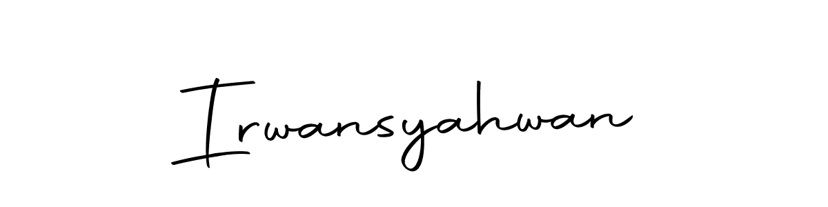 The best way (Autography-DOLnW) to make a short signature is to pick only two or three words in your name. The name Irwansyahwan include a total of six letters. For converting this name. Irwansyahwan signature style 10 images and pictures png