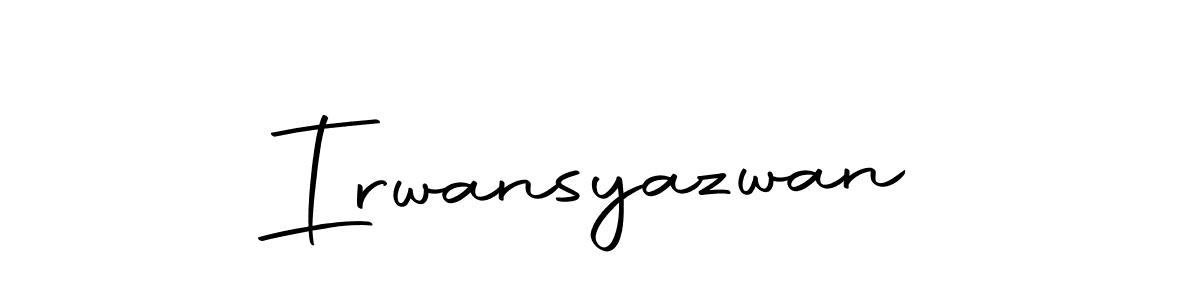 Create a beautiful signature design for name Irwansyazwan. With this signature (Autography-DOLnW) fonts, you can make a handwritten signature for free. Irwansyazwan signature style 10 images and pictures png